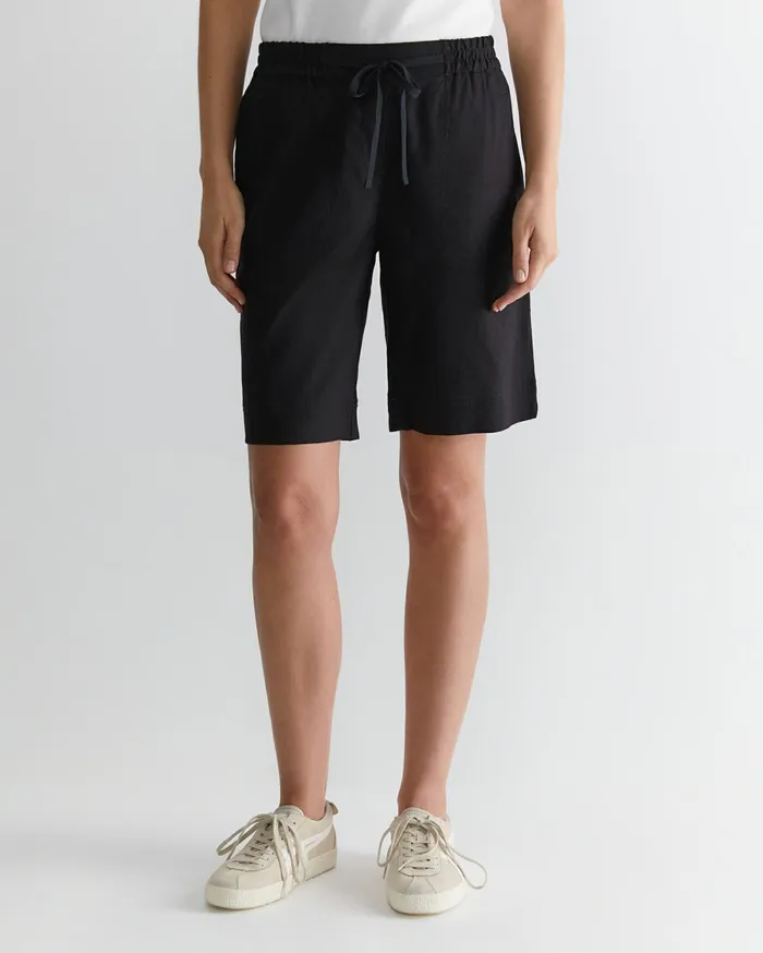 Women Sportscraft Shorts Rosa Linen Short Black