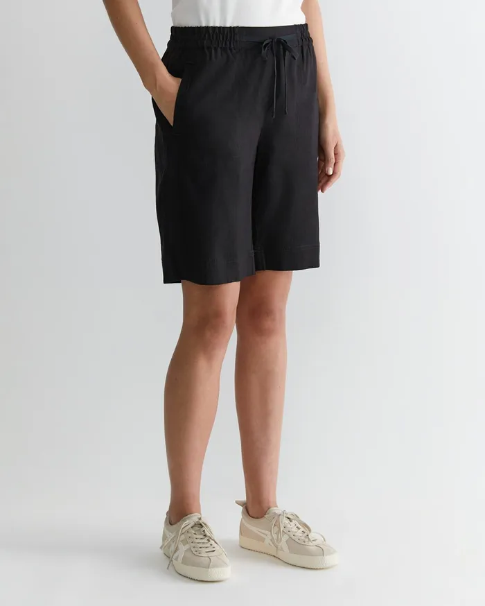 Women Sportscraft Shorts Rosa Linen Short Black