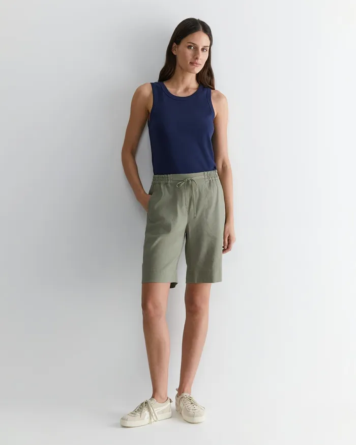 Women Sportscraft Shorts Rosa Linen Short Khaki