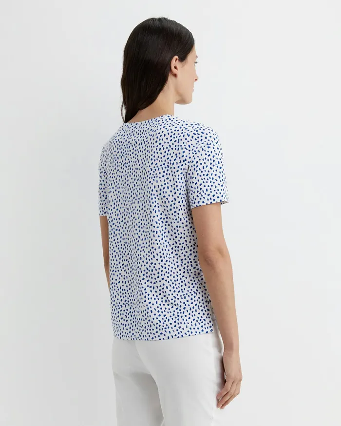 Women Sportscraft Tops and Tees Dashy Mercerised Tee Whiteblue