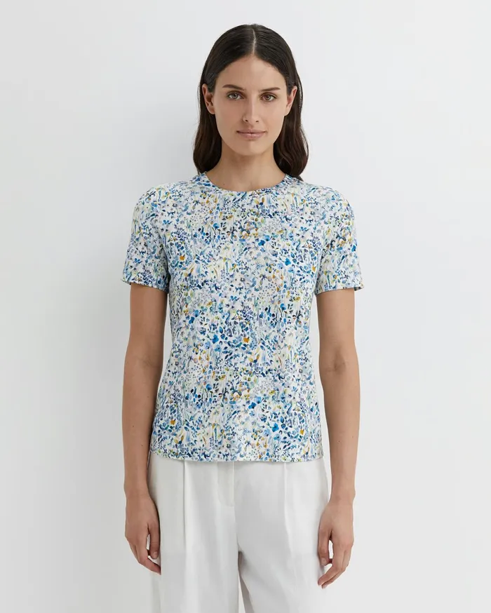 Women Sportscraft Tops and Tees Felda Liberty Tee White Multi
