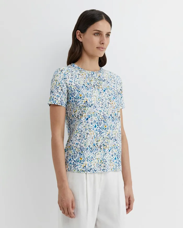 Women Sportscraft Tops and Tees Felda Liberty Tee White Multi