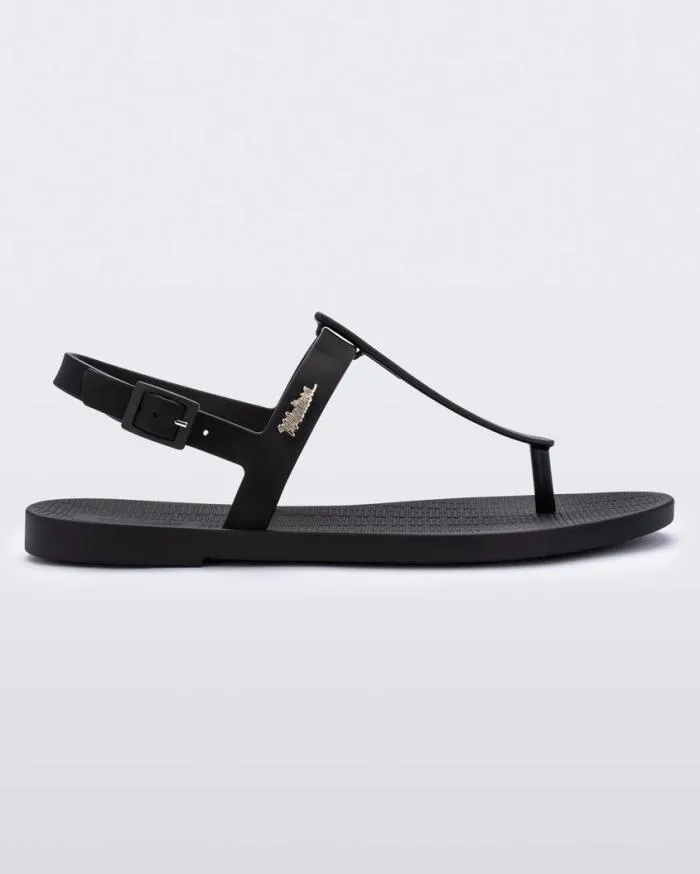 Women Sun Ventura Black Melissa Sandals
