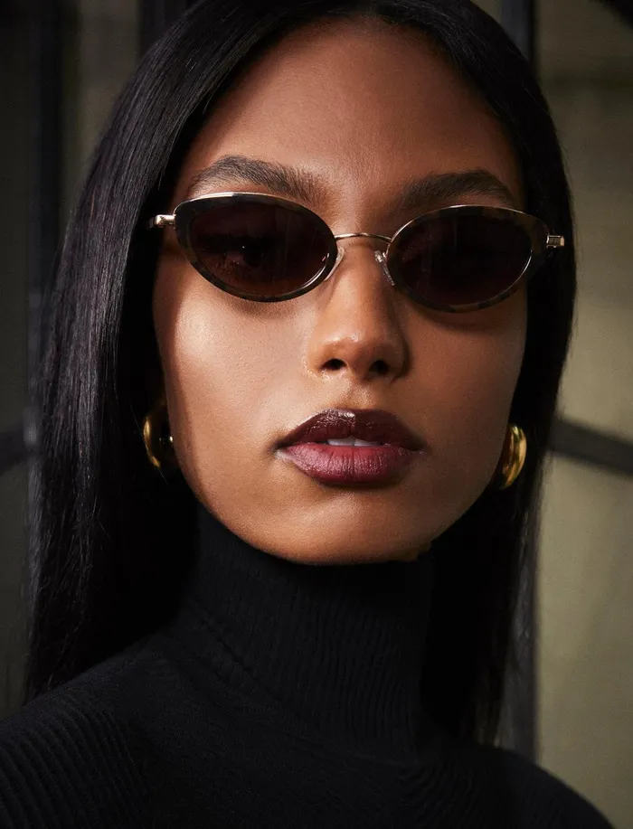 Women Sunglasses BCBG GoldDemi 1994 Oval Sunglasses Golddemi