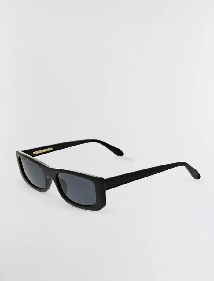 Women Sunglasses BCBG Modern Icon Rectangle Sunglasses Black