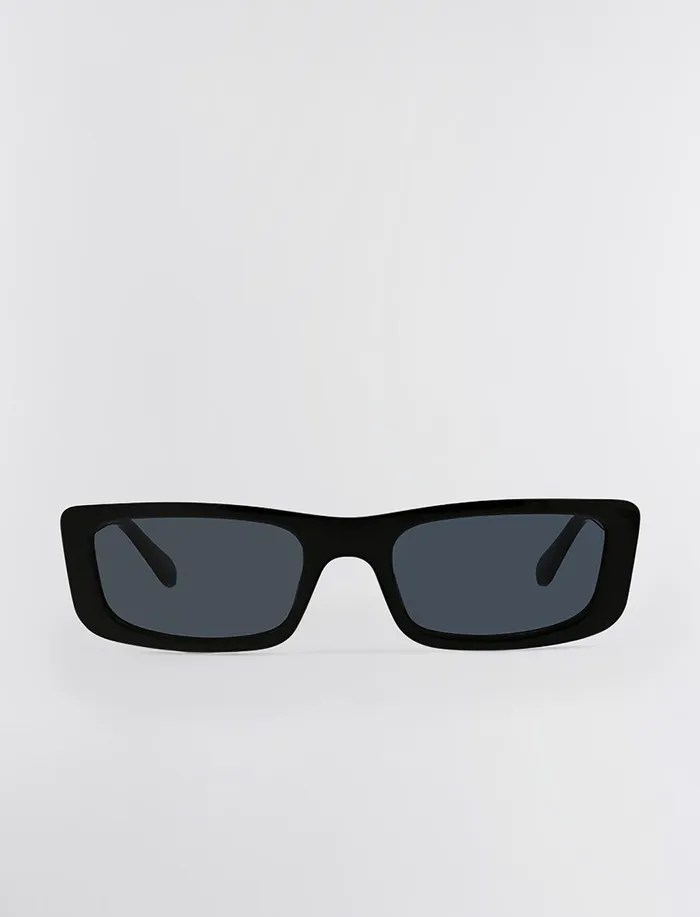 Women Sunglasses BCBG Modern Icon Rectangle Sunglasses Black