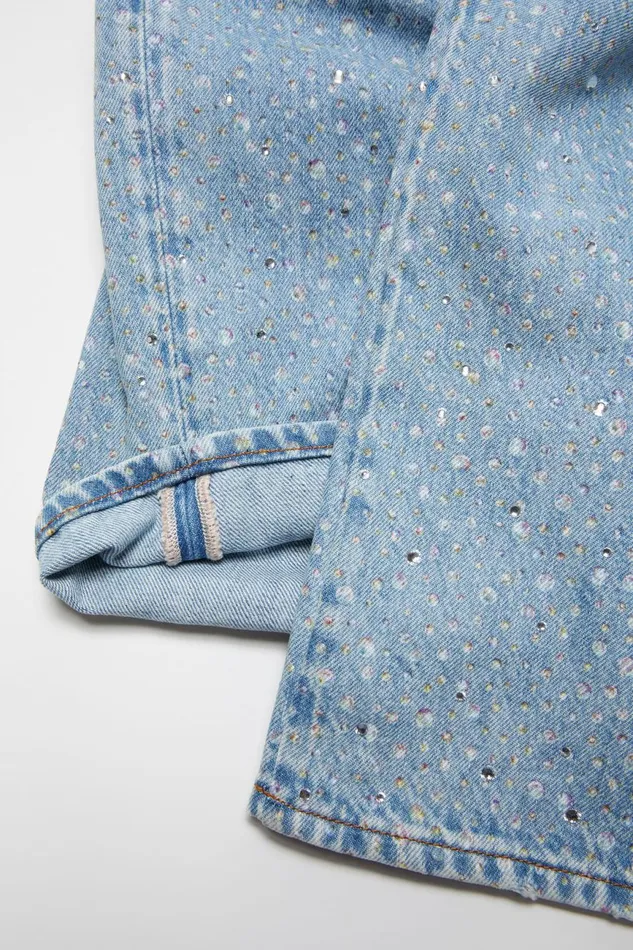 Women Super Baggy Fit Jeans 8211 2023F Light Blue Acne Studios Jeans