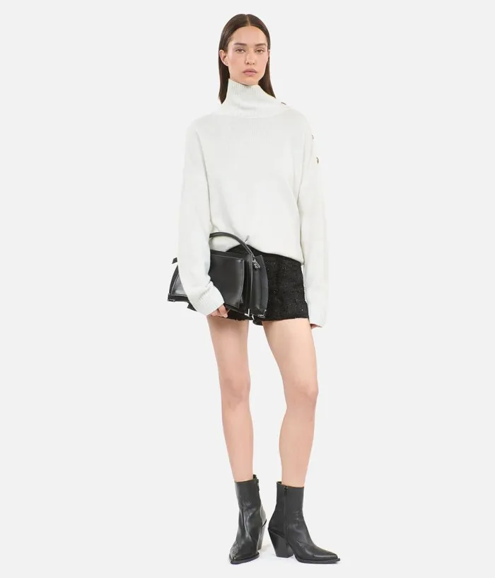 Women Sweaters THE KOOPLES Ecru Wool And Cashmere Sweater