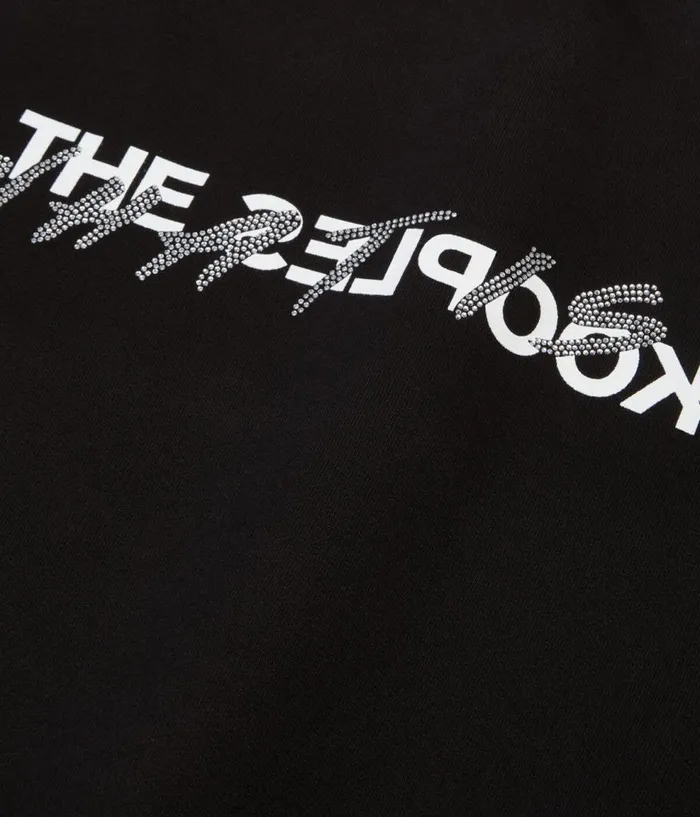 Women Sweatshirts THE KOOPLES Short Black What Is Sweatshirt With Rhinestones Women Sweatshirts THE KOOPLES Short Black What Is Sweatshirt With Rhinestones