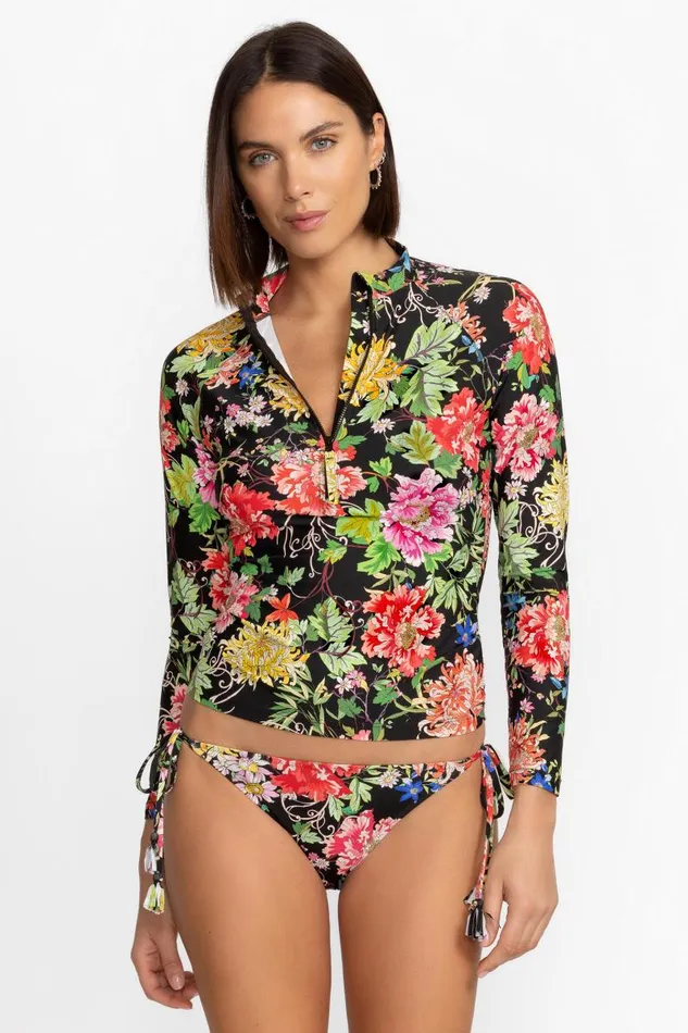 Women Swim and Resort Johnny Was METALLI NOTTE LONG SLEEVE SURF SHIRT Metalli Notte Women Swim and Resort Johnny Was METALLI NOTTE LONG SLEEVE SURF SHIRT Metalli Notte