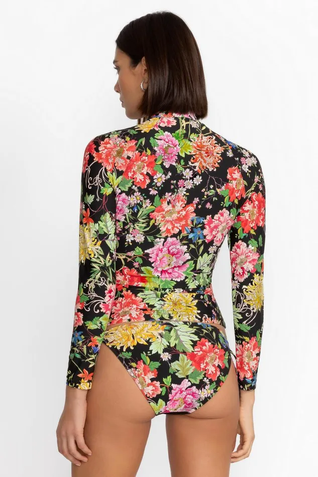 Women Swim and Resort Johnny Was METALLI NOTTE LONG SLEEVE SURF SHIRT Metalli Notte Women Swim and Resort Johnny Was METALLI NOTTE LONG SLEEVE SURF SHIRT Metalli Notte