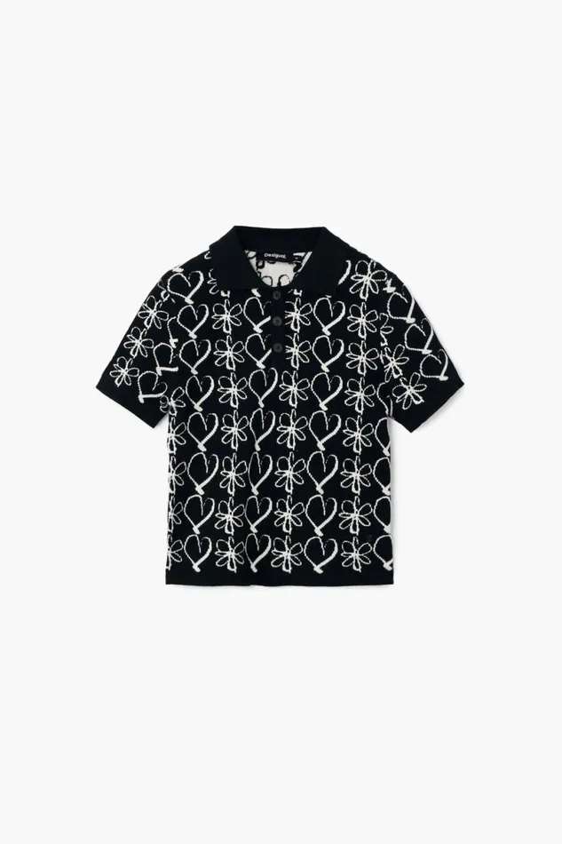 Women Tshirts Desigual Knit Polo M Christian Lacroix