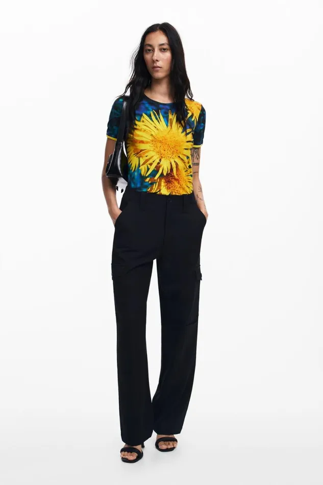 Women Tshirts Desigual Sunflower Tshirt