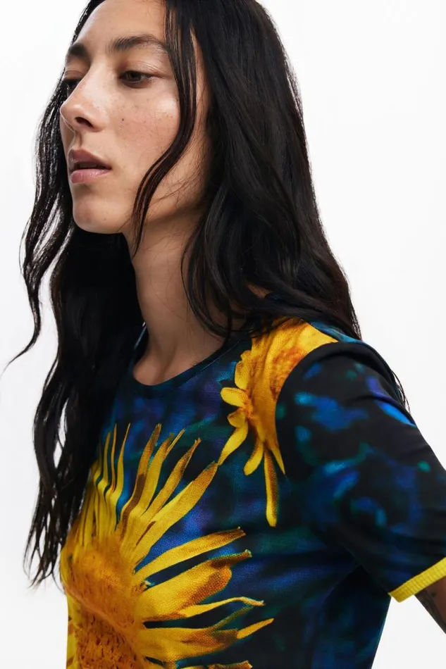 Women Tshirts Desigual Sunflower Tshirt