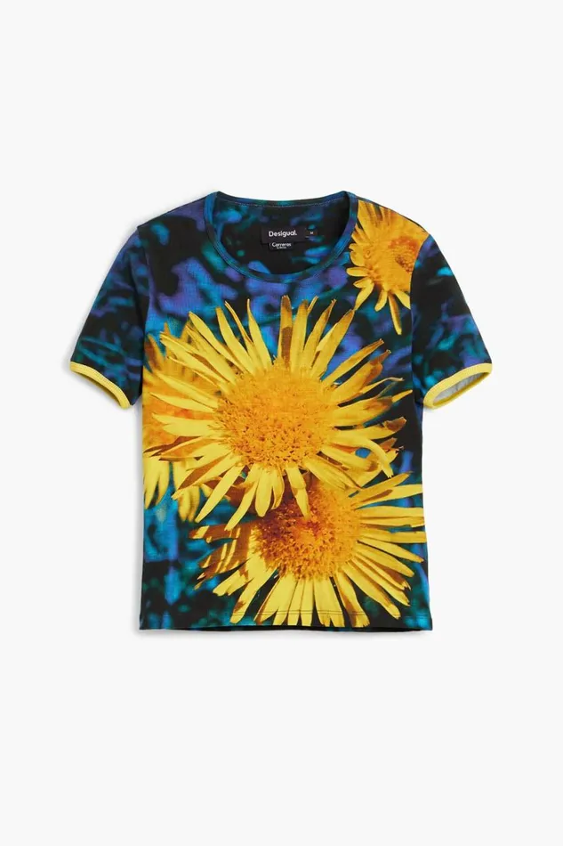 Women Tshirts Desigual Sunflower Tshirt