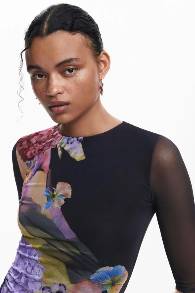 Women Tshirts Desigual Tulle Tshirt M Christian Lacroix