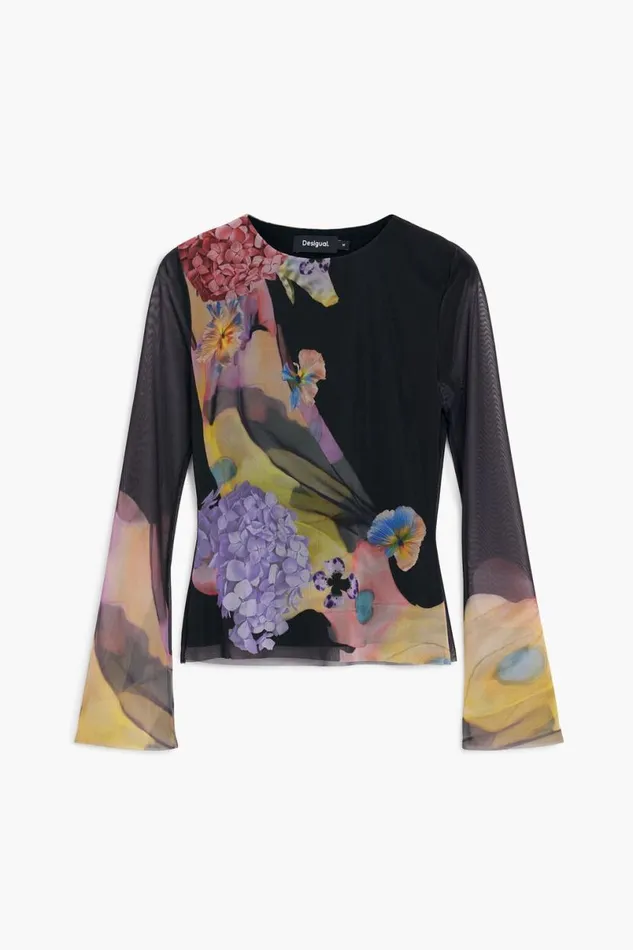 Women Tshirts Desigual Tulle Tshirt M Christian Lacroix