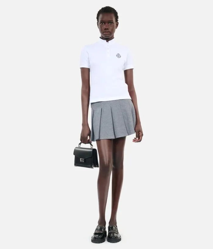 Women Tshirts THE KOOPLES White Piqueacute Cotton Polo Tshirt Women Tshirts THE KOOPLES White Piqueacute Cotton Polo Tshirt