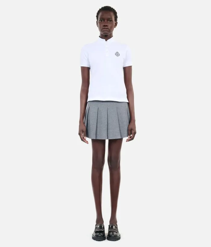 Women Tshirts THE KOOPLES White Piqueacute Cotton Polo Tshirt Women Tshirts THE KOOPLES White Piqueacute Cotton Polo Tshirt