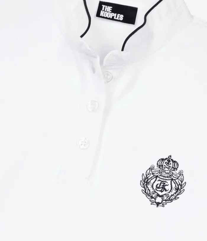 Women Tshirts THE KOOPLES White Piqueacute Cotton Polo Tshirt Women Tshirts THE KOOPLES White Piqueacute Cotton Polo Tshirt