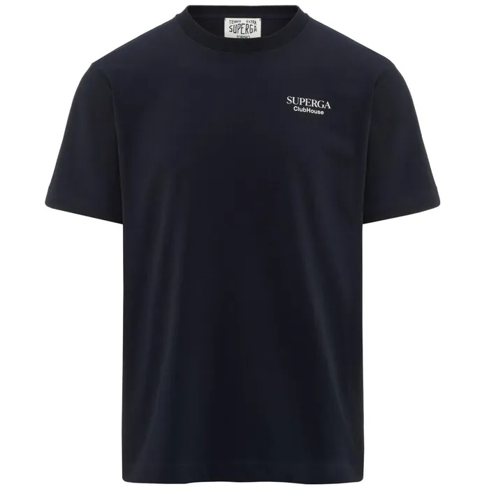 Women TShirtsTop Unisex TSHIRT SUPERGA CLUBHOUSE TShirt NAVYWHITE AVORIO Superga TShirts