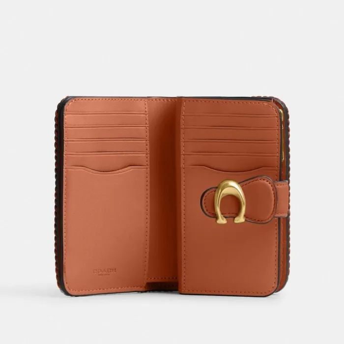 Women Tabby Medium Wallet With Braid Brassburnished Amber Coach Large Wallets Women Tabby Medium Wallet With Braid Brassburnished Amber Coach Large Wallets