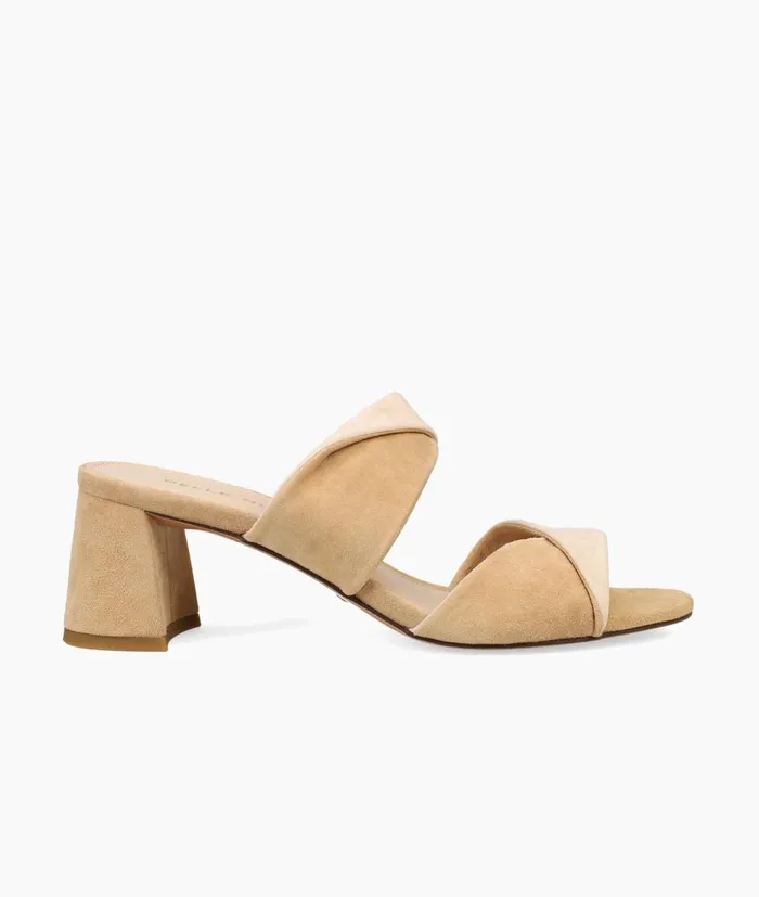 Women Tabia Sandal 8211 LatteBeige Pelle Moda Low Heels
