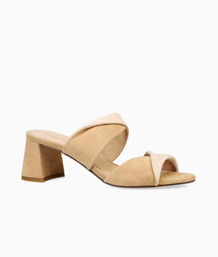 Women Tabia Sandal 8211 LatteBeige Pelle Moda Low Heels Women Tabia Sandal 8211 LatteBeige Pelle Moda Low Heels
