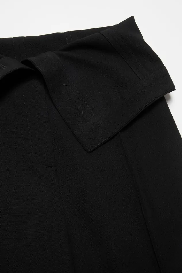 Women Tailored Wool Blend Trousers Black Acne Studios Trousers