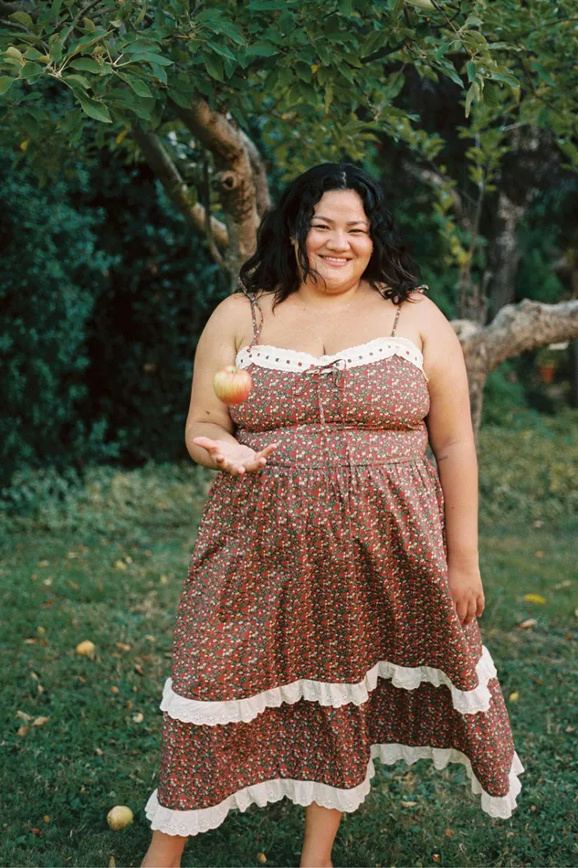 Women The Emma Dress Extended Evergreen Apple Harvest Extended Sizing Christy Dawn