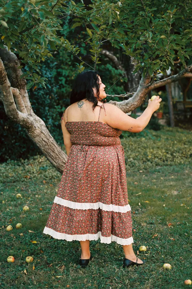 Women The Emma Dress Extended Evergreen Apple Harvest Extended Sizing Christy Dawn