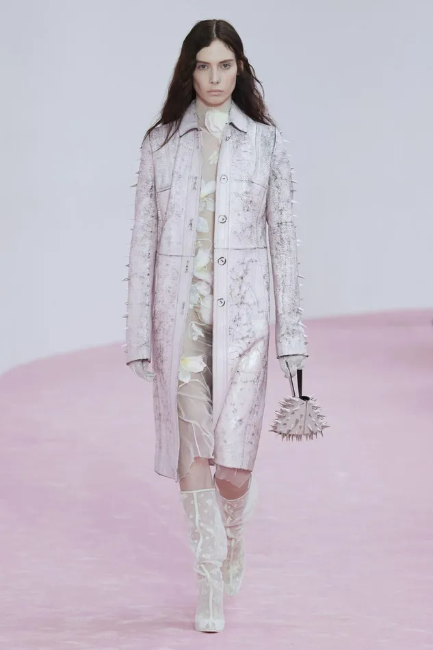 Women Top Handle Spike Bag Pastel Pink Acne Studios Bags