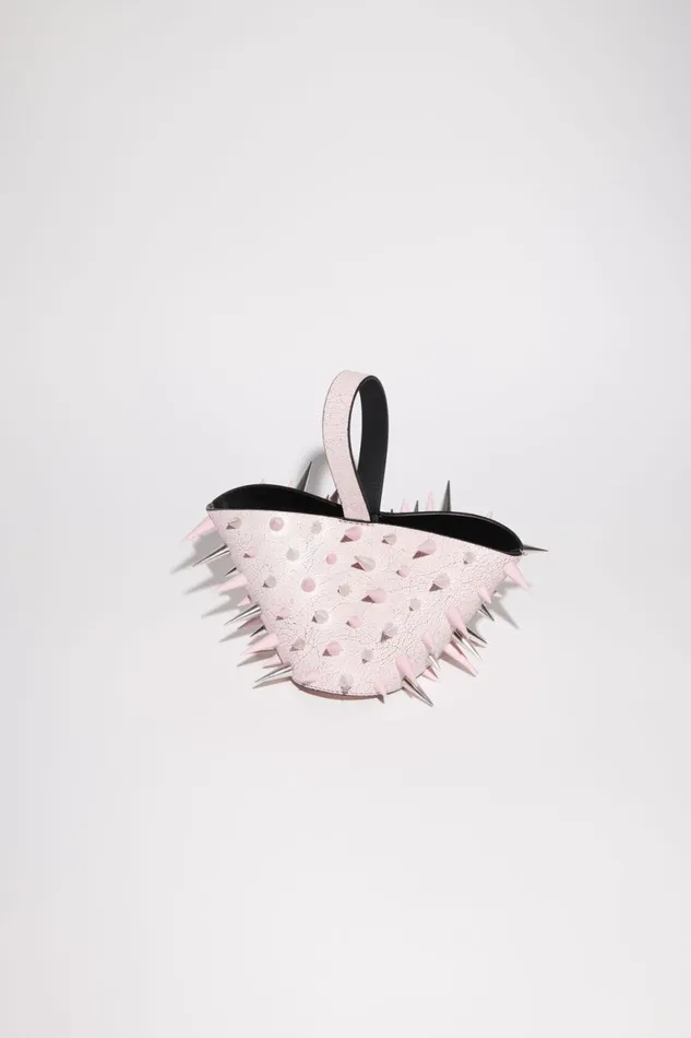 Women Top Handle Spike Bag Pastel Pink Acne Studios Bags