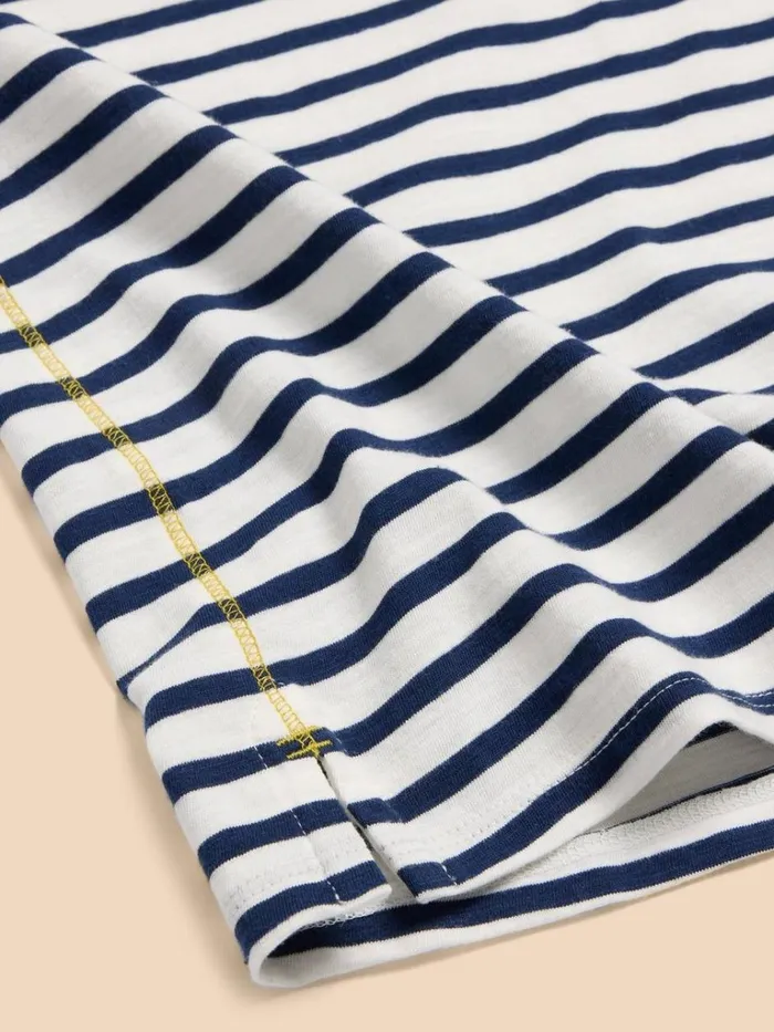 Women TOPS and TEES White Stuff ABBIE STRIPE CREW NECK TEE White Multi