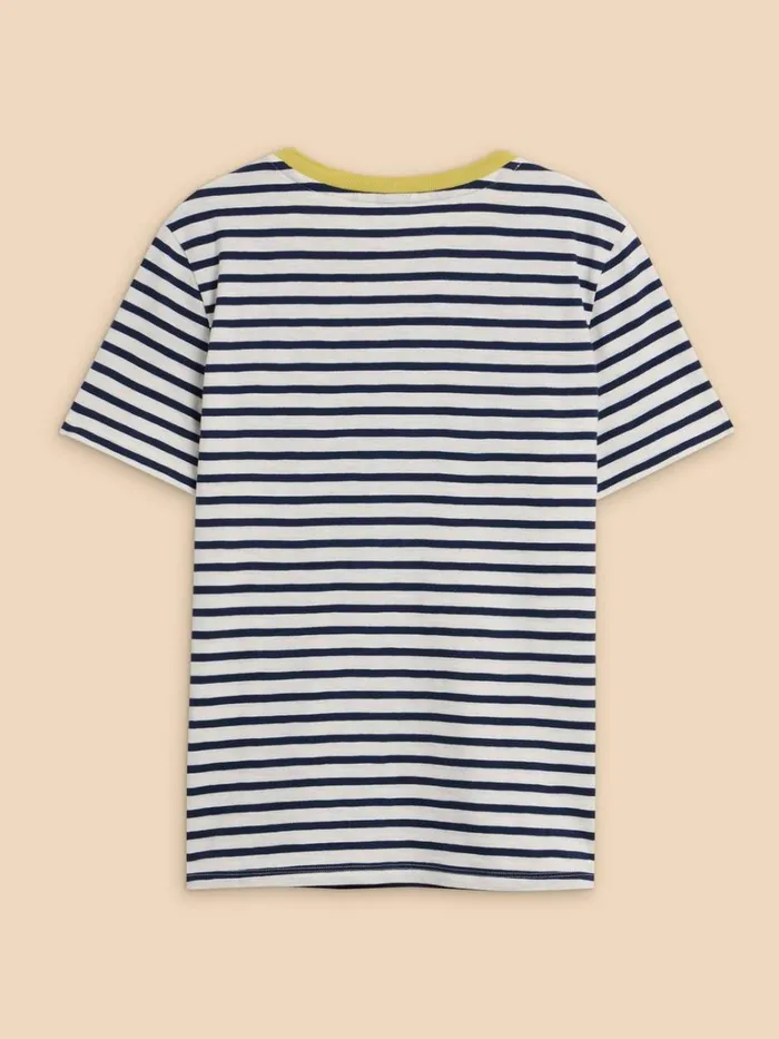 Women TOPS and TEES White Stuff ABBIE STRIPE CREW NECK TEE White Multi