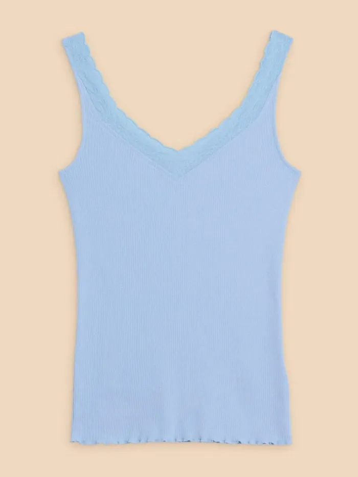Women TOPS and TEES White Stuff SEABREEZE VEST Light Blue