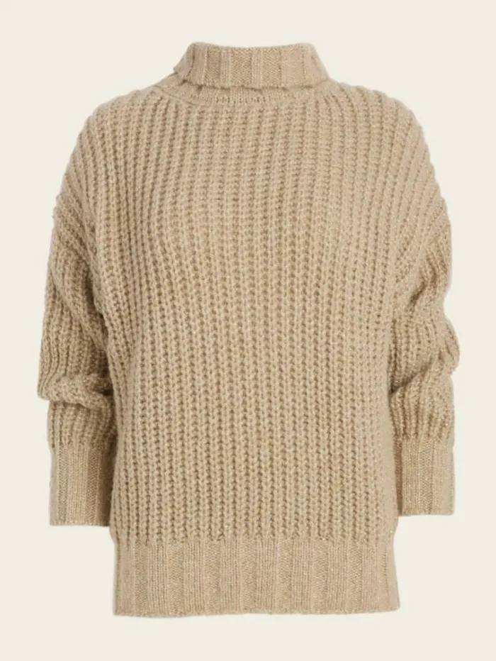 Women Tops And Sweaters Marciano Promise WoolBlend Sweater Fawn Taupe Multi Women Tops And Sweaters Marciano Promise WoolBlend Sweater Fawn Taupe Multi