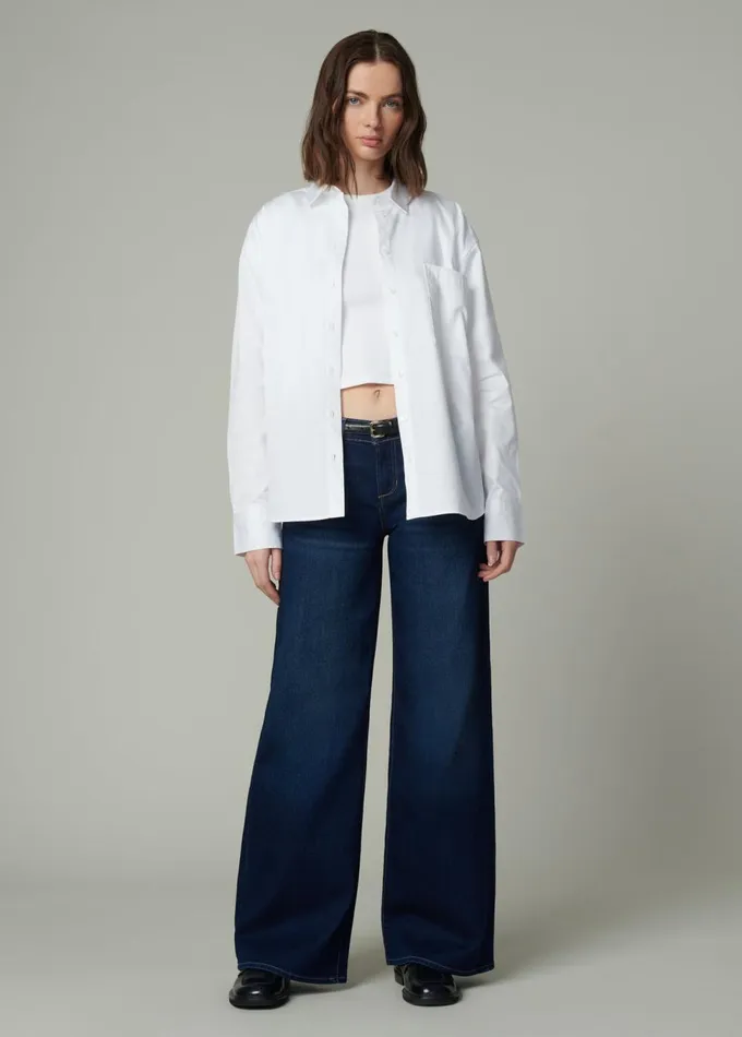 Women Tops Joe039s Jeans THE BOYFRIEND BUTTON DOWN SHIRT Optic White
