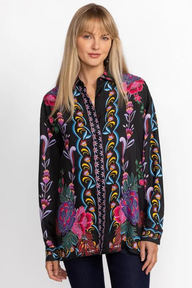 Women Tops Johnny Was ROSALYNDA BUTTON DOWN SHIRT Etta S Garden