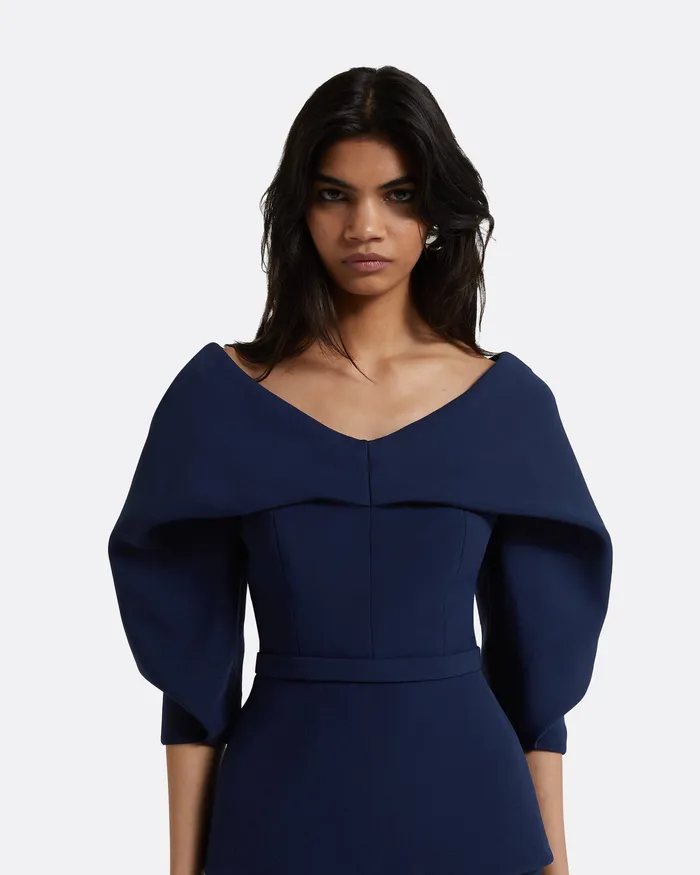 Women Tops Safiyaa Noria Maritime Top Maritime Blue