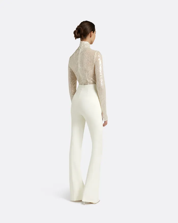 Women Trace Ivory Top Ivory Bridal Safiyaa