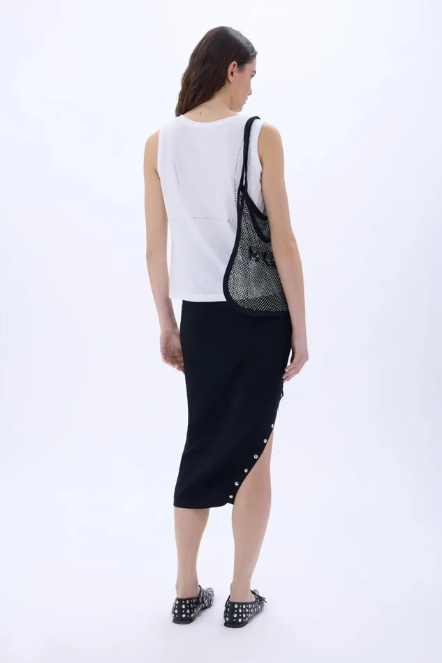 Women Trompe L039oeil Tank Top White White Sonia Rykiel TShirts