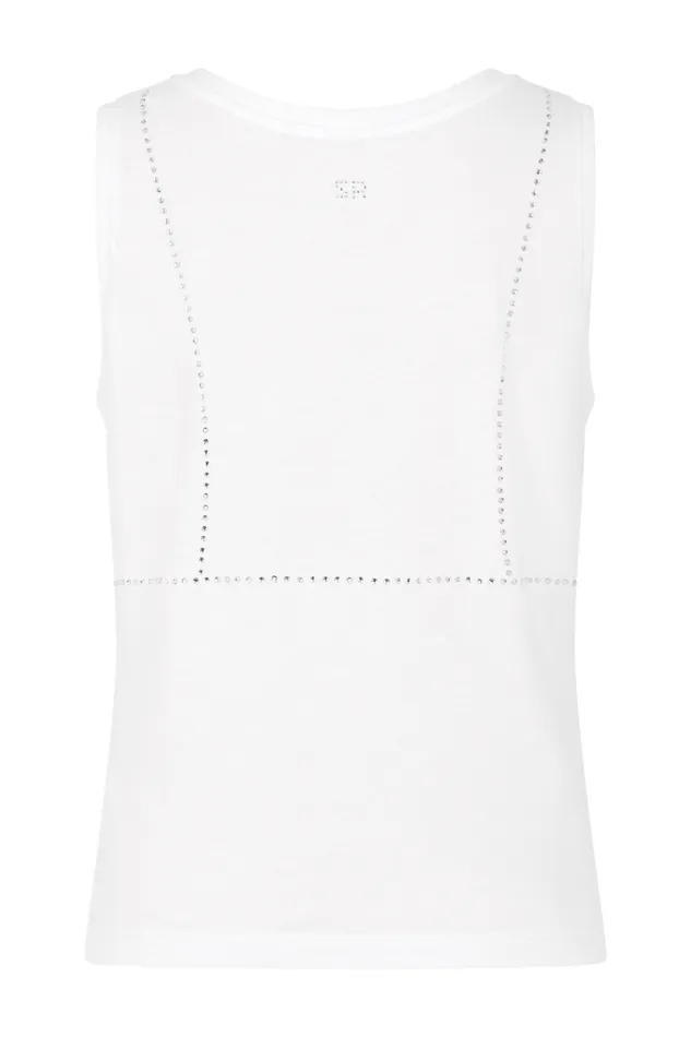 Women Trompe L039oeil Tank Top White White Sonia Rykiel TShirts