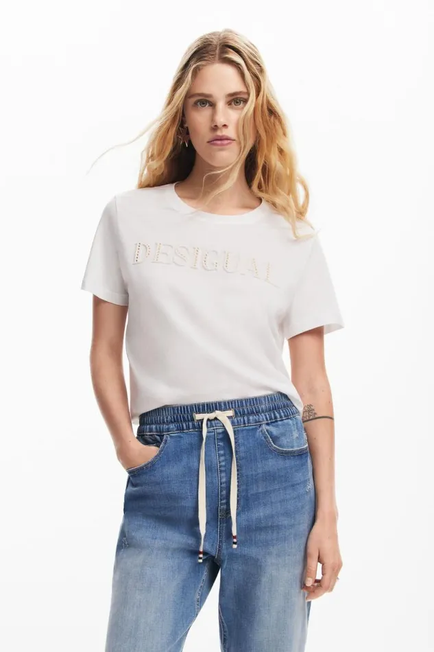 Women Trousers Desigual Denim Jogger Pants