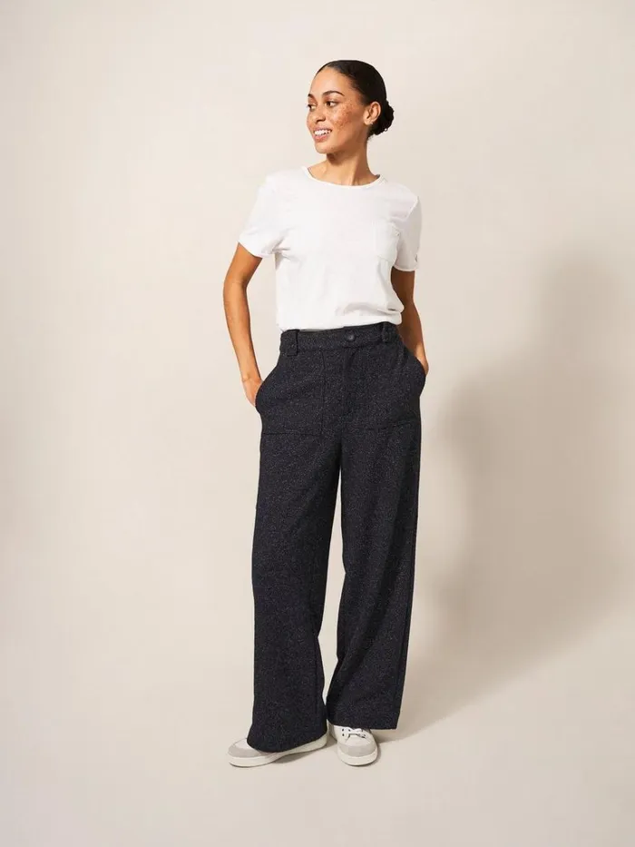 Women TROUSERS White Stuff Belle Tweedy Trousers Charcoal Grey