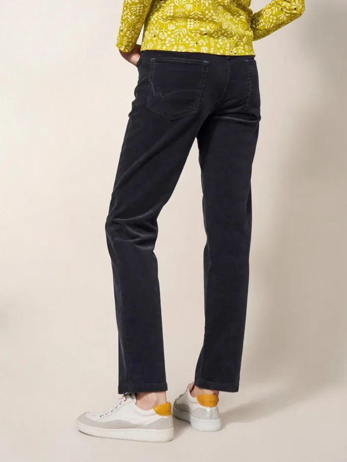 Women TROUSERS White Stuff Brooke Straight Cord Trouser Dk Grey Women TROUSERS White Stuff Brooke Straight Cord Trouser Dk Grey