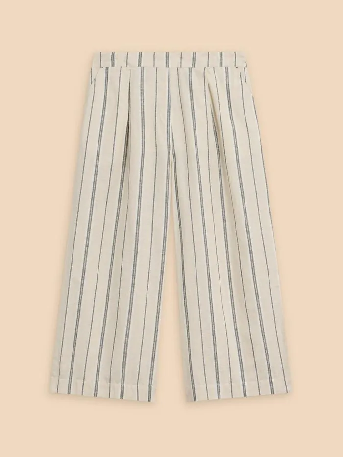 Women TROUSERS White Stuff Lisette Stripe Culotte Natural Multi