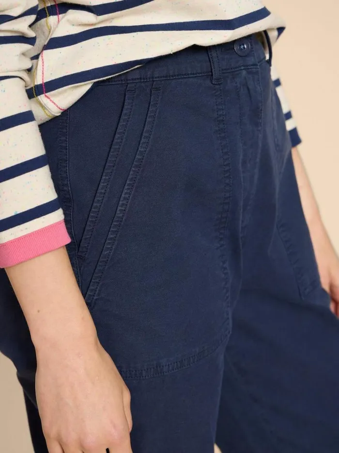 Women TROUSERS White Stuff Twister Chino Trouser Dark Navy Women TROUSERS White Stuff Twister Chino Trouser Dark Navy