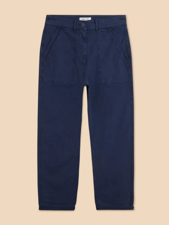 Women TROUSERS White Stuff Twister Chino Trouser Dark Navy Women TROUSERS White Stuff Twister Chino Trouser Dark Navy
