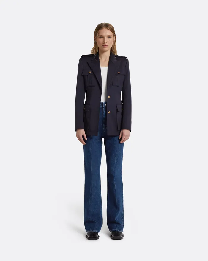 Women Ursa Midnight Navy Jacket Midnight Navy Jackets and Coats Safiyaa